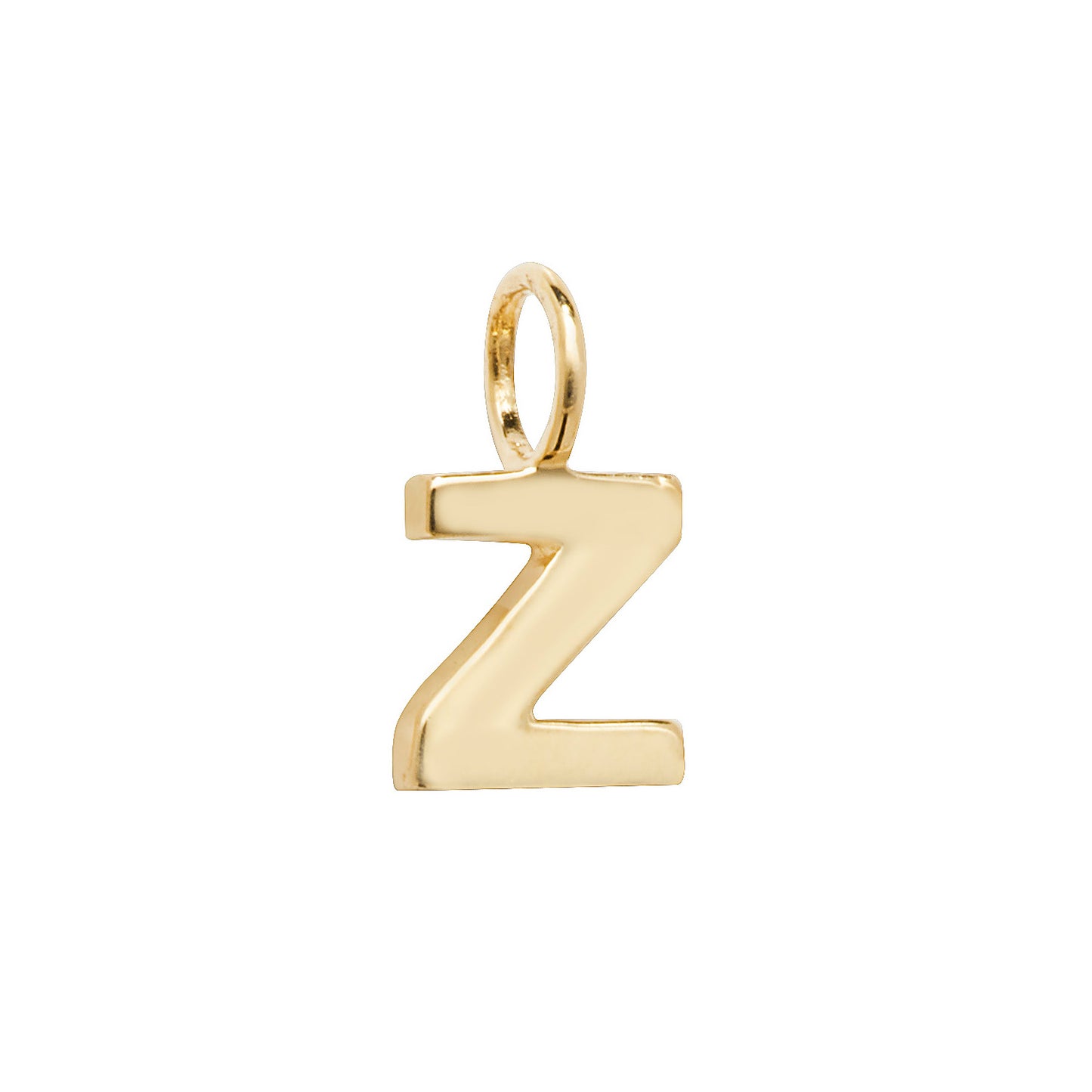 9ct Yellow Gold Small Initial Letter Pendant - Full Alphabet available