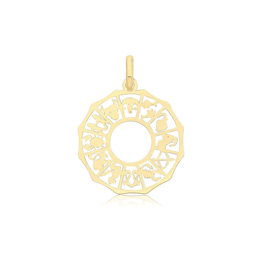 9ct Gold Zodiac Pendant