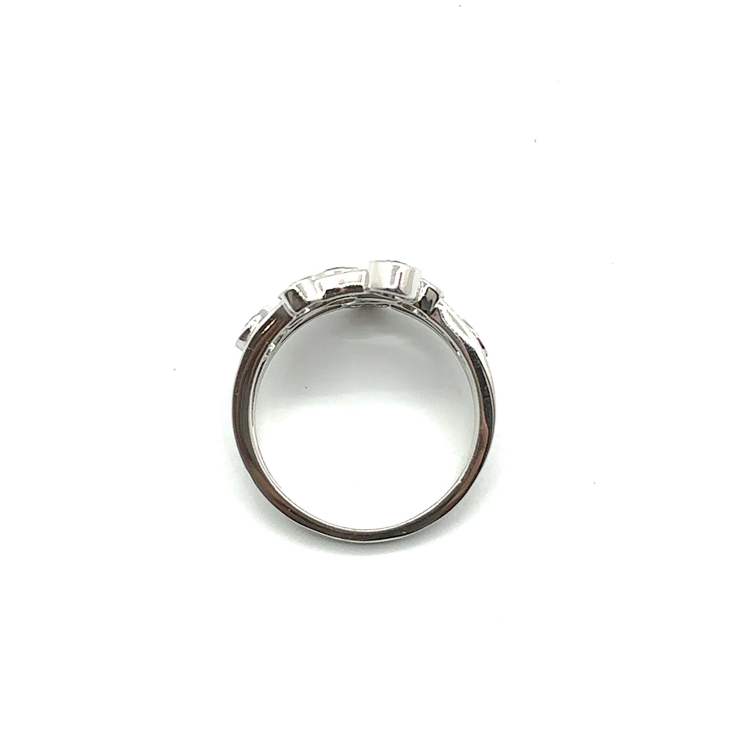 “Rain Dancing” Bubble Ring in 9ct White Gold and Diamond