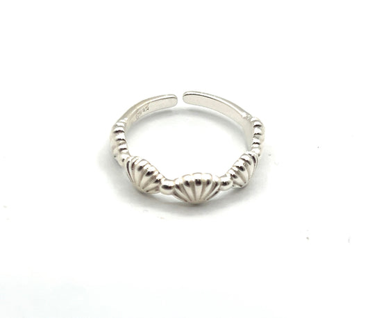 Sterling Silver 925 Shell Design Ring