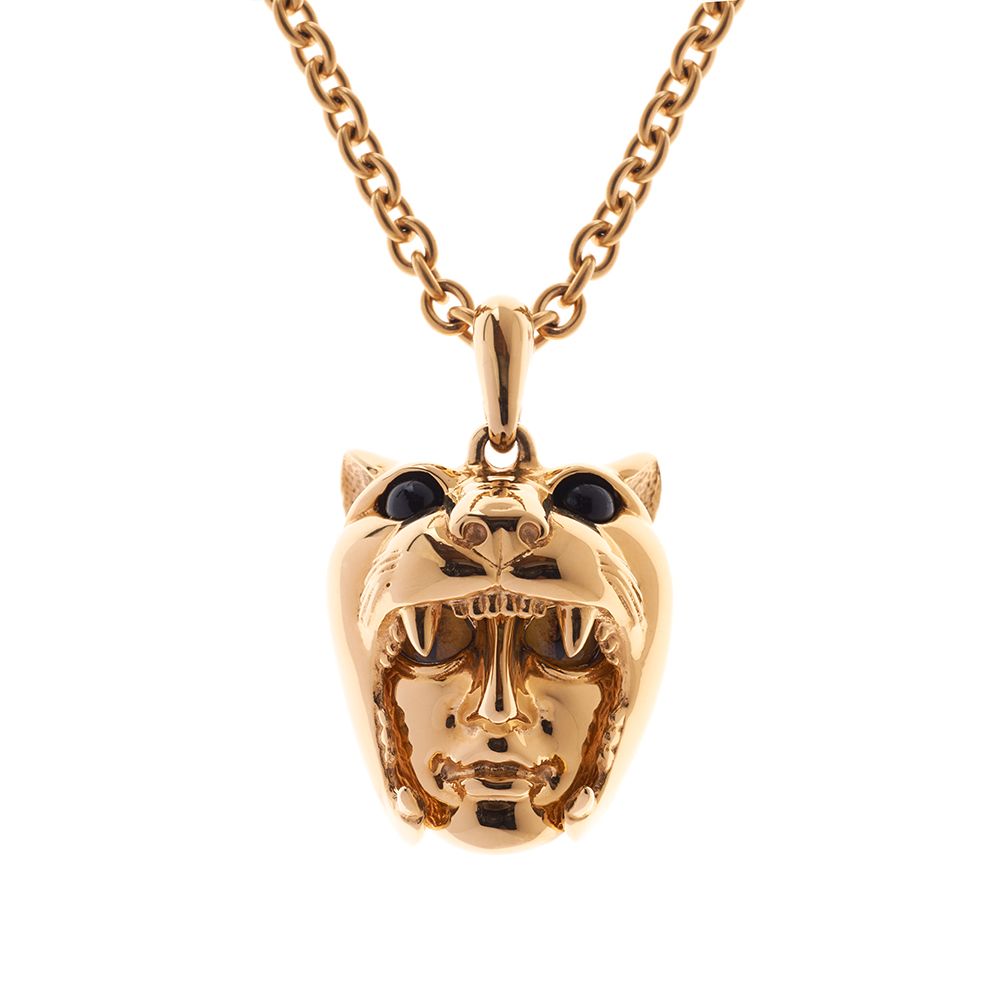 Gold Plated Dionysus Leopard Pendant