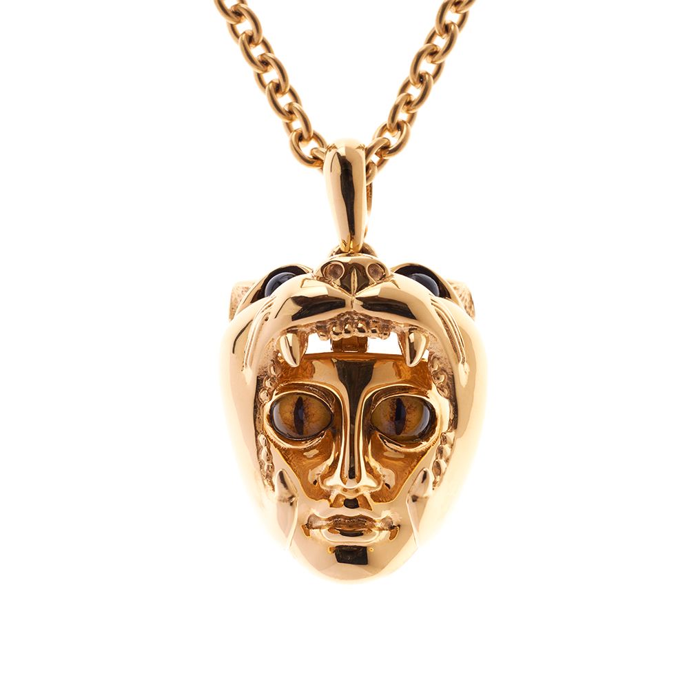 Gold Plated Dionysus Leopard Pendant