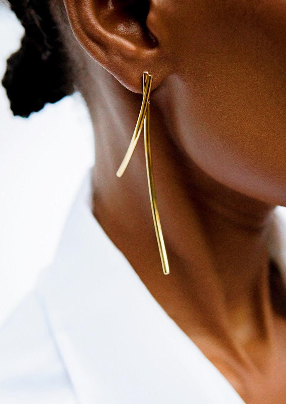 "Fahari" 24 Carat Gold Plated Drop Earrings