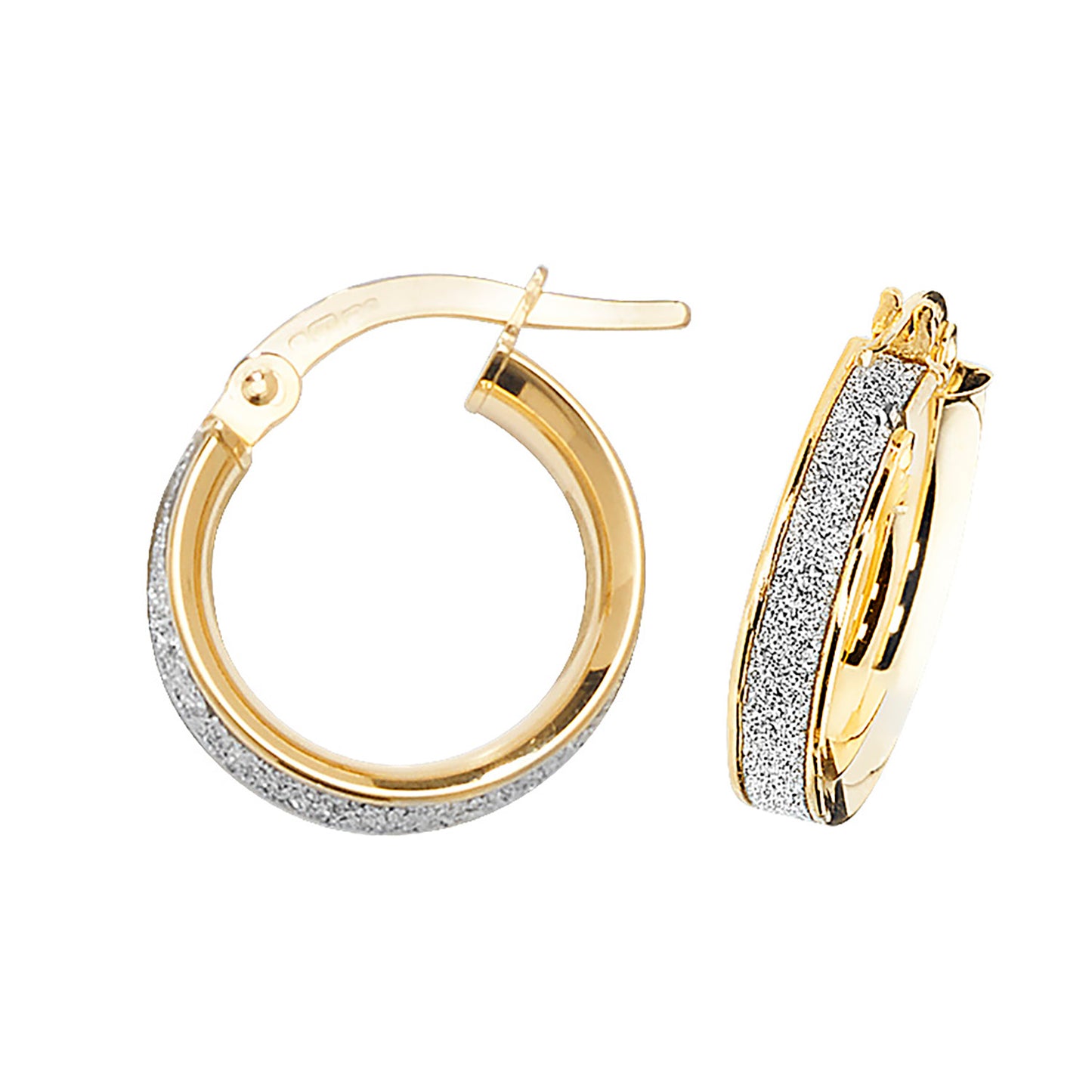 9ct Yellow Gold 14mm Hoop earrings